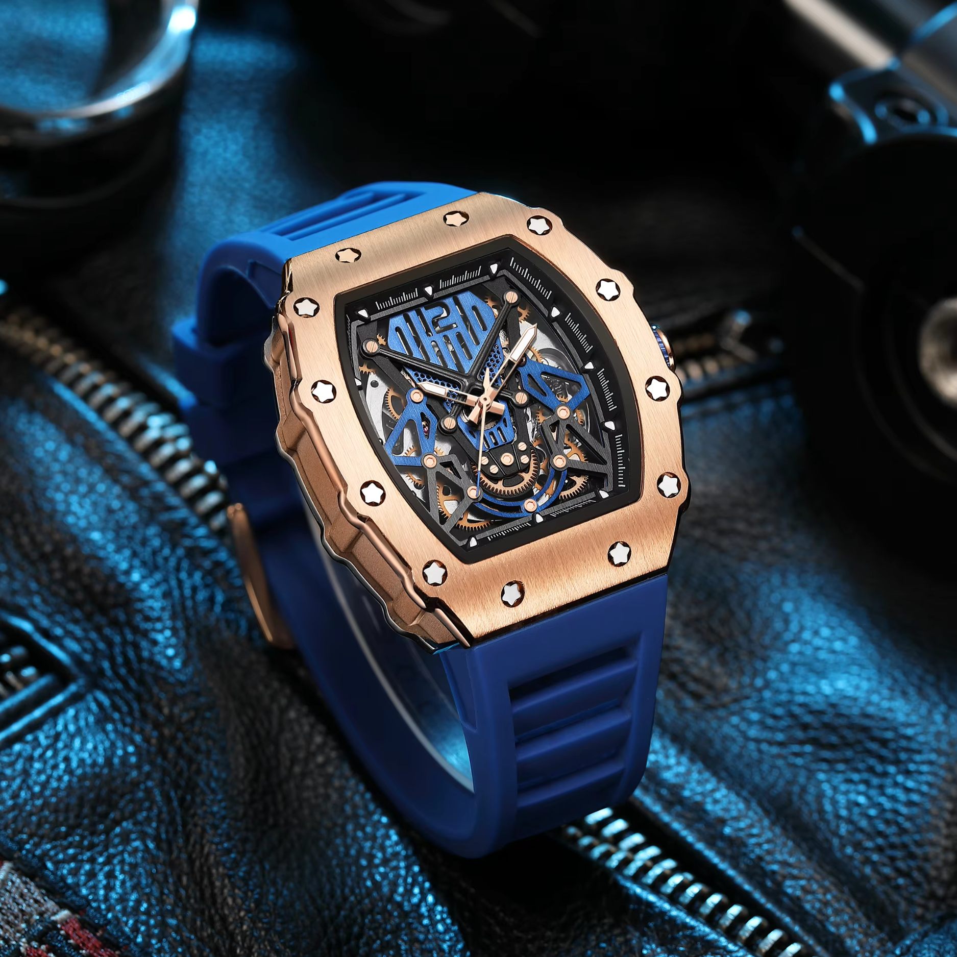 ChronoSport Blue Automatic Skeleton - Sport Edition™