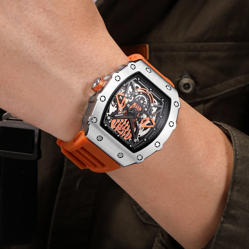 ChronoSport Orange Automatic Skeleton - Sport Edition™